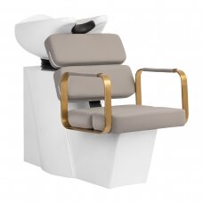 Kirpyklos plautuvė GABBIANO PROFESSIONAL HAIRWASHER PORTO GOLD GREY