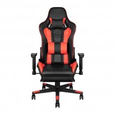 Mängutool jalatoega GAMING CHAIR PREMIUM RED WITH FOOTREST