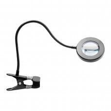 Kosmetologinė LED lempa su lupa 5D SNAKE RING 5W BLACK