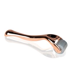 Derma roller mezoterapijai rose gold 1,0 mm 192 titāna adatas