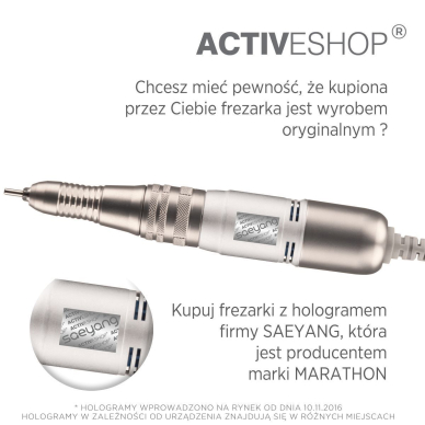 Maniküüri freesija Saeyang Marathon 3 Champion SH20N Professional White 3