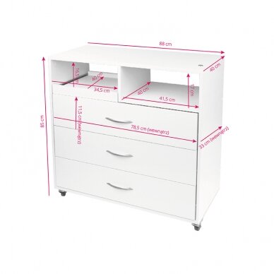 Cosmetology trolley Y-200 WHITE 5