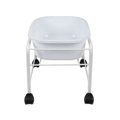 Pedicure tub with wheels Straight White 1 Pedicure tub with wheels Straight White 1