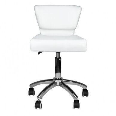 Meistara krēsls STOOL BEAUTY BACKREST 227 WHITE 1