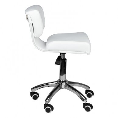 Meistara krēsls STOOL BEAUTY BACKREST 227 WHITE 2