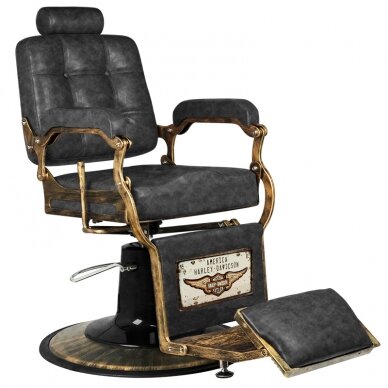 Parturituoli Barber Chair Gabbiano Boss Old Leather Black