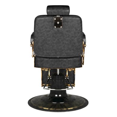 Fotel barberski Barber Chair Gabbiano Boss Old Leather Black 5