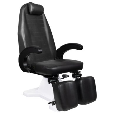 Fotel kosmetyczny hydrauliczny do pedicure 112 Czarny