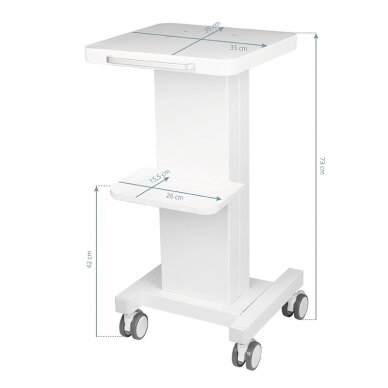 Cosmetology trolley - equipment table 090 White 4