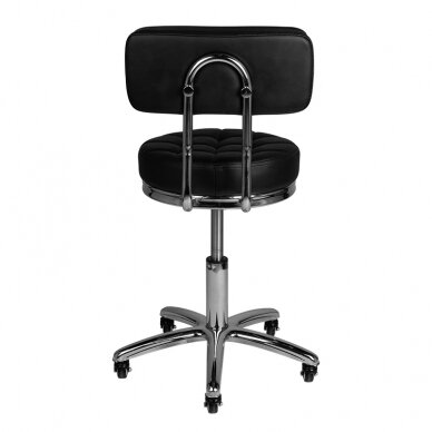 Kosmetoloogiline stool STOOL BEAUTY BACKREST AM-877 BLACK 3