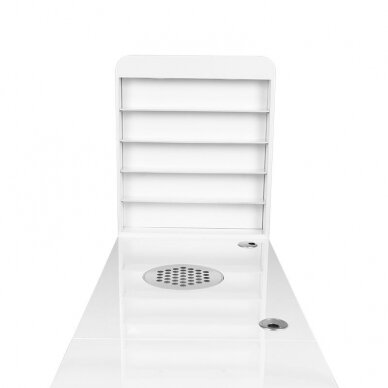 Manikiūro stalas su dulkių surinkėju COSMETIC DESK RIGHT SHELF WHITE 4