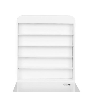 Maniküürilaud tolmukoguriga COSMETIC DESK RIGHT SHELF WHITE 6