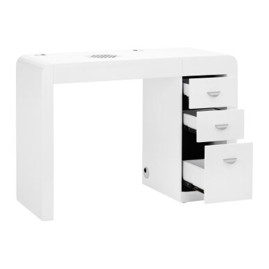 Manikiūro stalas su dulkių surinkėju IDEAL WHITE LEFT 1