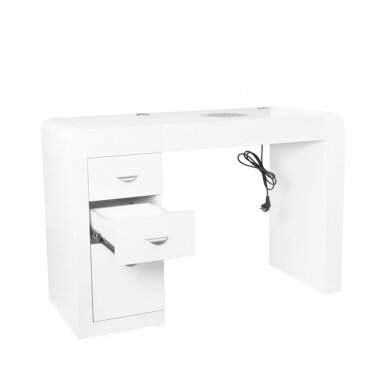Manicure table with dust collector IDEAL COSMETIC DESK WHITE 1