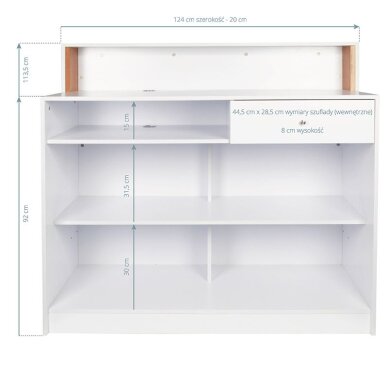 Rezeption GABBIANO RECEPTION DESK PEARL WHITE 2