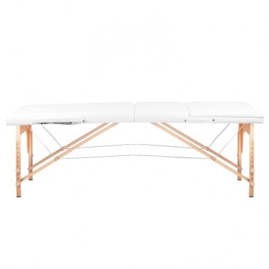 Sulankstomas masažo stalas WOOD COMFORT 3 WHITE 1