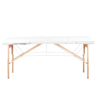 Sulankstomas masažo stalas WOOD COMFORT 3 WHITE 2