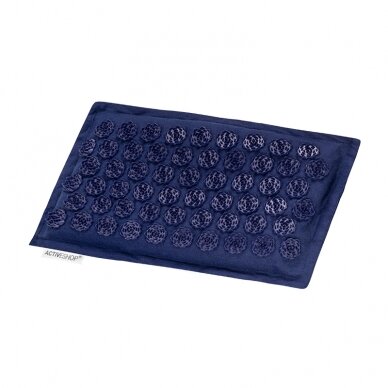 Akupresūras masāžas paklājs 70x42cm + Akupresūras masāžas spilvens 39x25cm PREMIUM DEEPBLUE 3