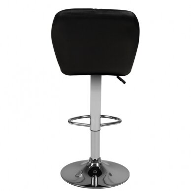 Krzesło barowe TERRAIN ECO LEATHER CHROME BLACK 1