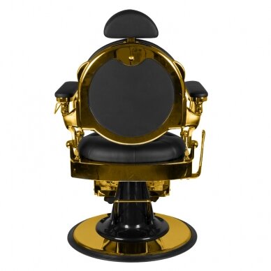 Парикмахерское кресло Barber Chair Gabbiano Gold Black 2