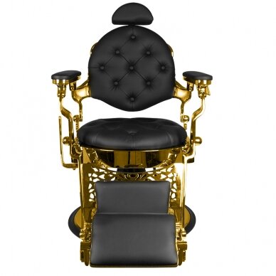 Парикмахерское кресло Barber Chair Gabbiano Gold Black 3
