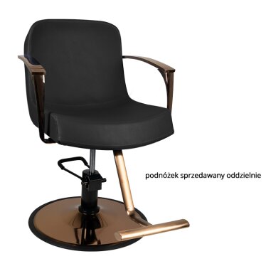 Hairdressing chair Gabbiano Bolonia Black 4 Hairdressing chair Gabbiano Bolonia Black 4