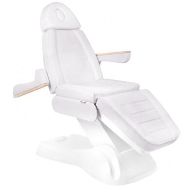 Kosmetoloģijas krēsls PRESTIGE LUX ELECTRIC 3 MOTOR WHITE 2