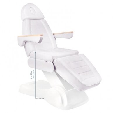 Kosmetologinis krėslas PRESTIGE LUX ELECTRIC 3 MOTOR WHITE 8