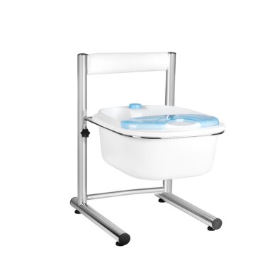 Adjustable height pedicure tub Chrome 2