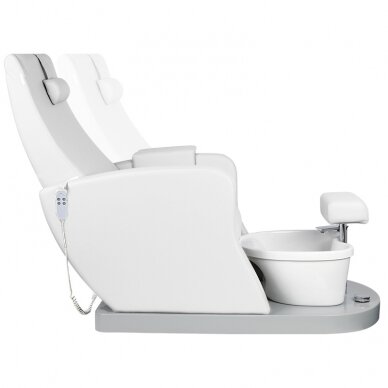 Pedikiūro krėslas su pėdų vonele FOTEL SPA AZZURRO 016 WHITE 2