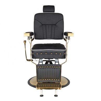 Fotel barberski Barber Chair Gabbiano Filippo Gold Black 2