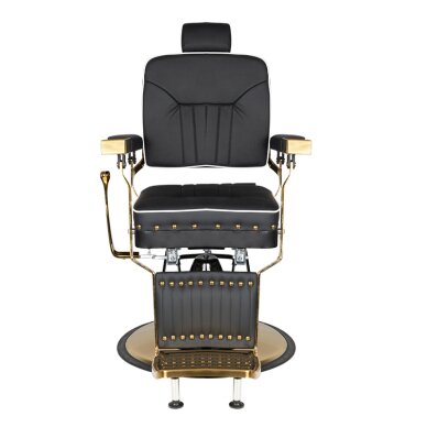 Parturituoli Barber Chair Gabbiano Filippo Gold Black 2