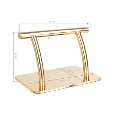 Kirpyklos pakojis GABBIANO FOOTREST 30cm GOLD 2