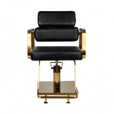 Kirpyklos kėdė GABBIANO HAIRDRESSING CHAIR PORTO ETERNITY GOLD BLACK 3