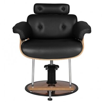 Kirpyklos kėdė HAIRDRESSING CHAIR FLORENCE BELLA ADJUSTABLE BACK BLACK 2