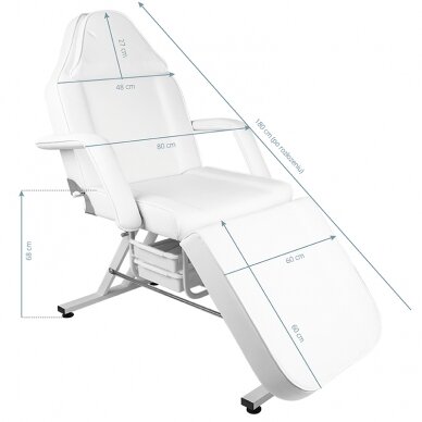 Kosmetoloģijas krēsls MODEL WHITE 4