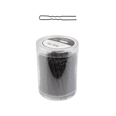 KOKÓWKI FRYZJERSKIE DO WŁOSÓW E-65 300 SZTUK 6CM CZARNE