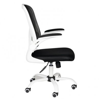 Kontoritool ratastel OFFICE CHAIR ERGONOMIC WHITE BLACK 1