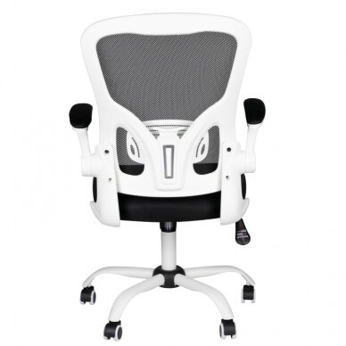 Kontoritool ratastel OFFICE CHAIR ERGONOMIC WHITE BLACK 2