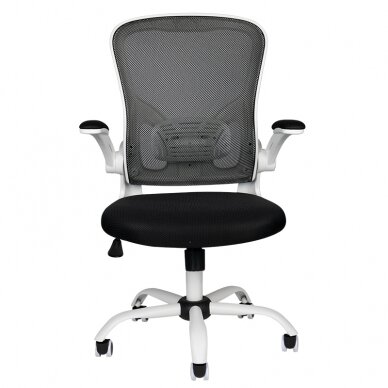 Kontoritool ratastel OFFICE CHAIR ERGONOMIC WHITE BLACK 3