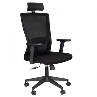Kontoritool ratastel RECEPTION CHAIR MAX COMFORT 32H BLACK
