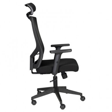 Kontoritool ratastel RECEPTION CHAIR MAX COMFORT 32H BLACK 1