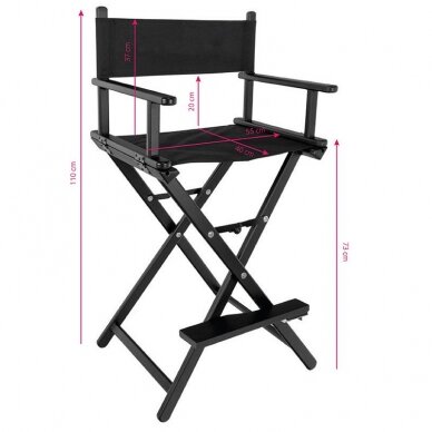 Make-up Stuhl MAKE-UP CHAIR ALU BLACK 2