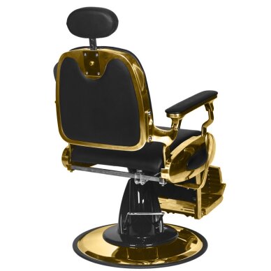 Barber krēsls Barber Chair Gabbiano Francesco Gold Black 1 Barber krēsls Barber Chair Gabbiano Francesco Gold Black 1