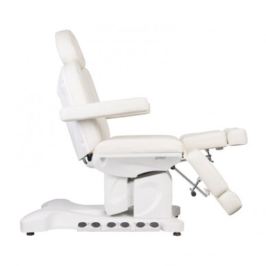 Kosmetoloģijas krēsls Azzurro Pedi Pro Electric 3 Motor Foot Control White Heated 4