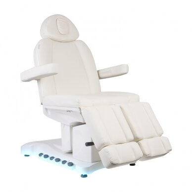 Kosmetoloģijas krēsls AZZURRO PEDI PRO ELECTRIC 3 MOTOR WHITE HEATED 6