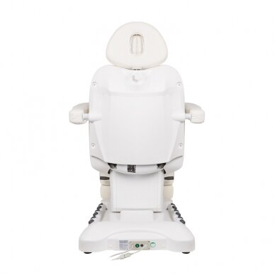 Kosmetologin tuoli Azzurro Pedi Pro Electric 3 Motor Foot Control White Heated 8