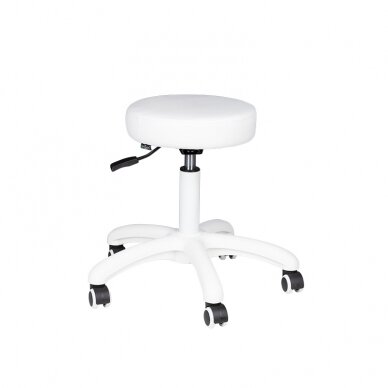 Kosmetikerin Hocker BEAUTY STOOL ELEGANT WHITE