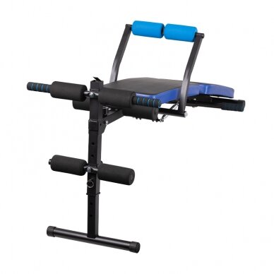 Daudzfunkcionāls vingrošanas sols EXERCISE BENCH BLACK BLUE 2