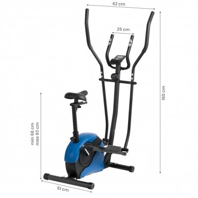 Elipsveida trenažieris ORBITREK 8508 BLUE 4